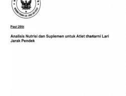 Analisis Nutrisi dan Suplemen untuk Atlet Lari Jarak Pendek