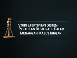 Studi Efektivitas Sistem Peradilan Restoratif Dalam Menangani Kasus Ringan