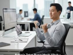 Rahasia Tetap Bugar Meski Sibuk Bekerja Dengan Melakukan Olahraga Ringan di Kursi Kantor