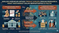 Analisis Hubungan Antara Tingkat Korupsi dengan Rendahnya Minat Masyarakat dalam Berpartisipasi di Politik